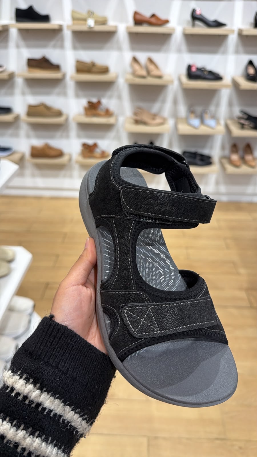 Clark Black Sandals