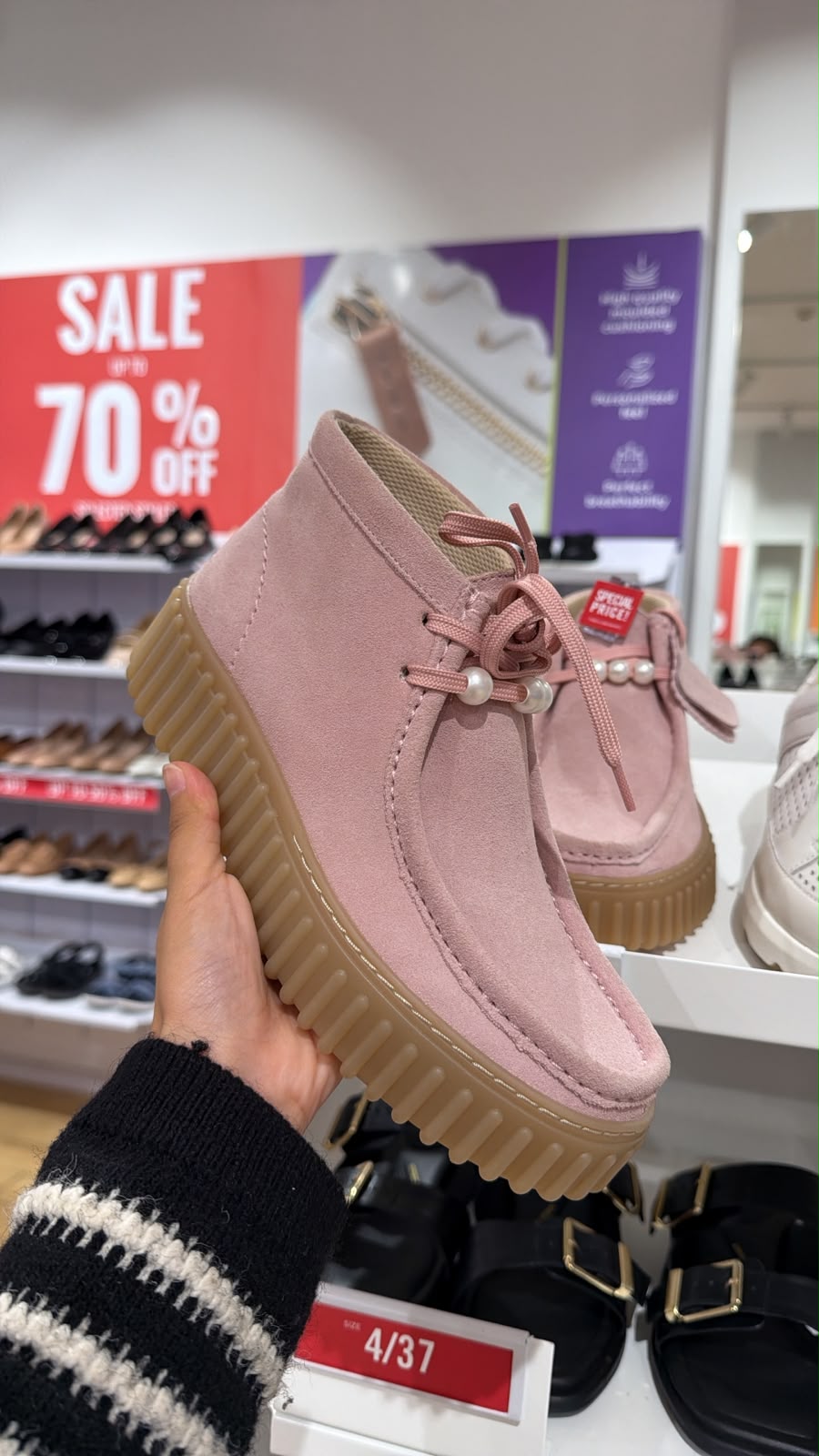 Clark Pink Shoes