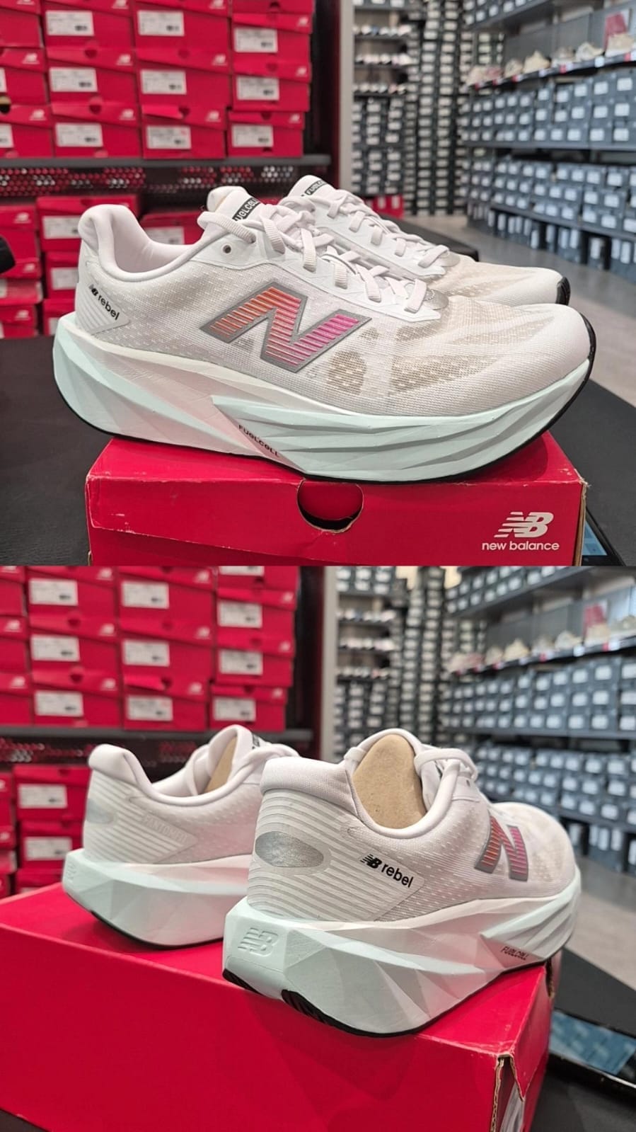 New Balance FuelCell Rebel V5 Men Running White